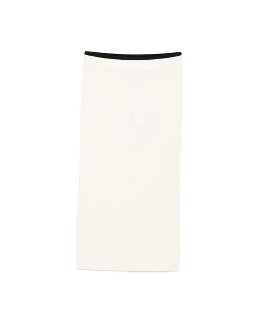 Pinko White Midi Skirts