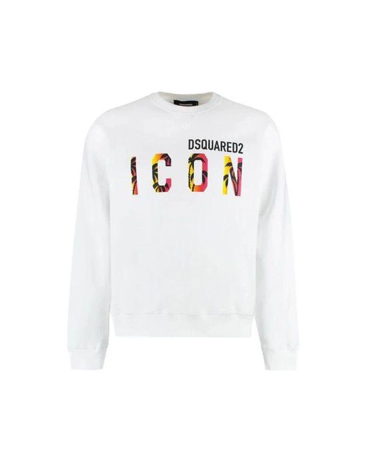 DSquared² Stylischer pullover in White für Herren
