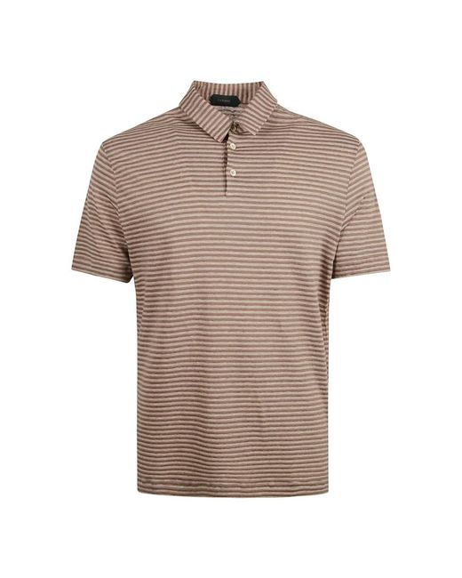 Zanone Brown Polo Shirts for men