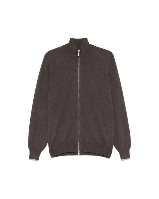 Brunello Cucinelli Brown Cashmere Knitwear for men
