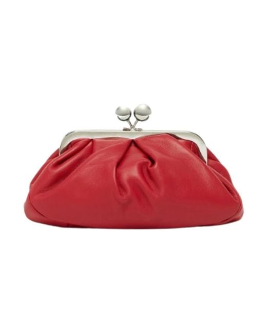 Bordeaux pasticcino borsa piccola clutch di Weekend by Maxmara in Red