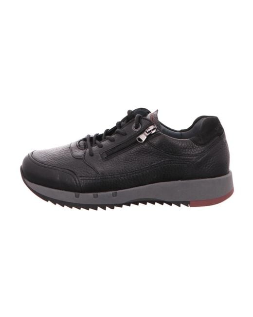Waldläufer Schnürschuhe Schwarz in Black für Herren