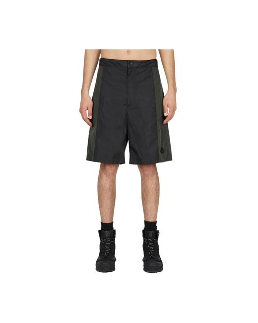 Moncler Black Casual Shorts for men