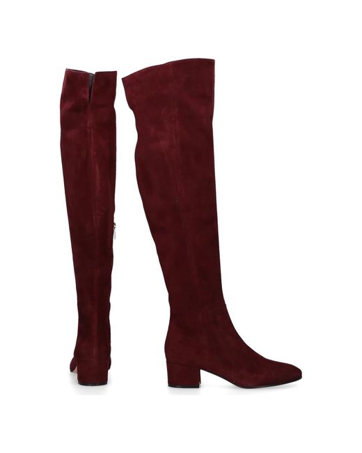 Gianvito Rossi Red Over-Knee Boots