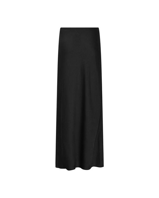Bruuns Bazaar Rokken ,Zwart ,Polyester Acacia Joanelle Rok in het Black