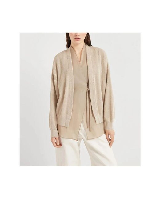 Cardigans Brunello Cucinelli de color Natural