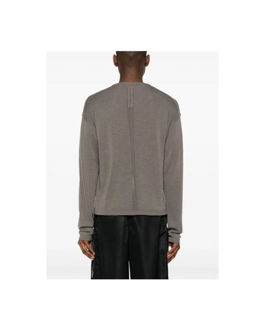 Knitwear > round-neck knitwear Rick Owens pour homme en coloris Gray