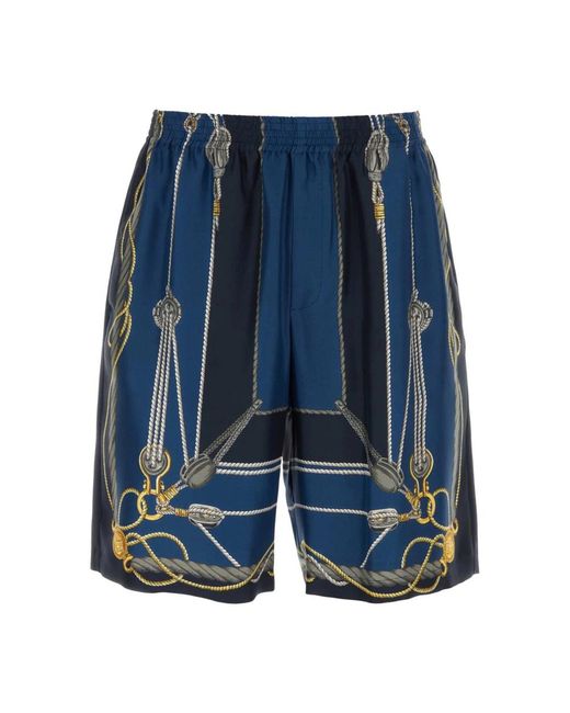 Casual Shorts Versace de hombre de color Blue