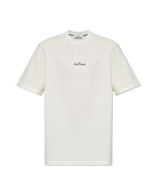 T-Shirts Stone Island de hombre de color White