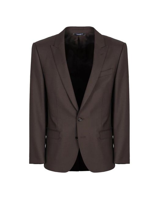 Dolce & Gabbana Black Single Breasted Suits for men