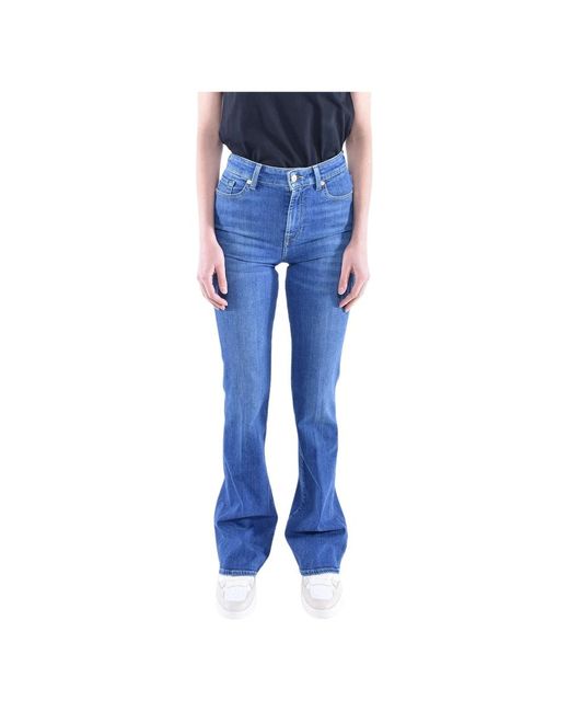 Jeans > flared jeans 7 For All Mankind en coloris Blue