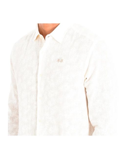 La Martina White Casual Shirts for men