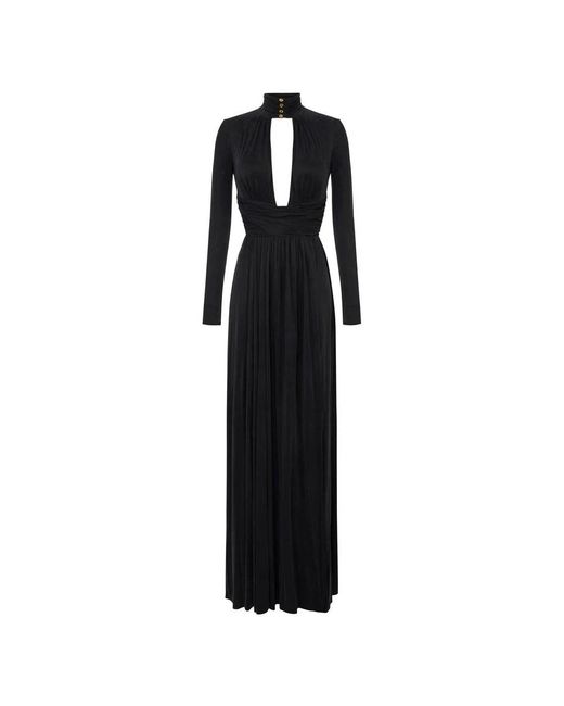 Elisabetta Franchi Black Carpet Kleid Aus Cupro-Jersey Mit Drapierungen