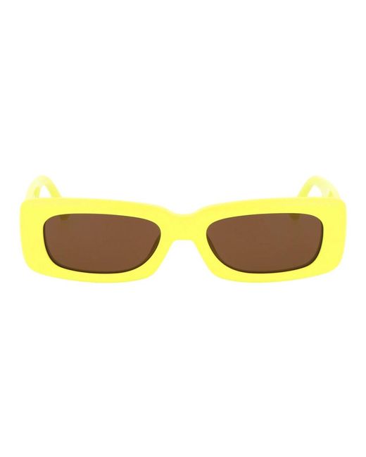 The Attico Yellow Mini marfa sonnenbrille