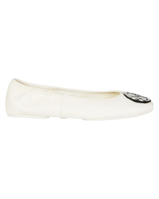 Tory Burch Natural Ballerina Shoes