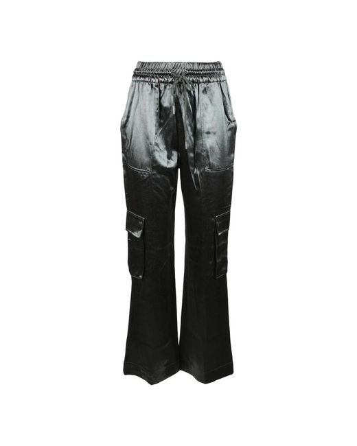 Eleganti pantaloni in viscosa poliestere di Guess in Black