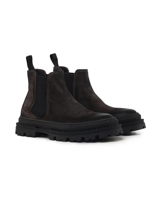 Giuliano Galiano Black Chelsea Boots for men