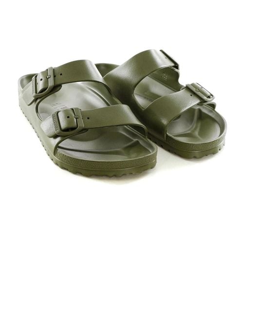 Sliders Birkenstock de hombre de color Green