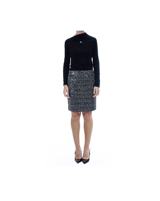 Karl Lagerfeld Black Short Skirts