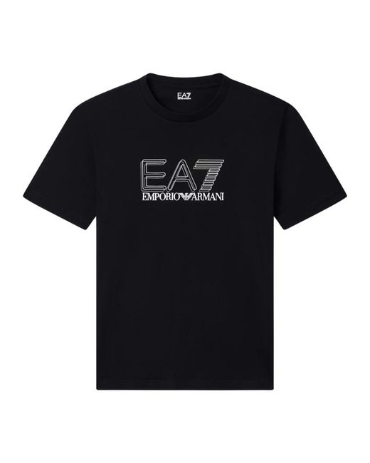 EA7 Black T-Shirts for men