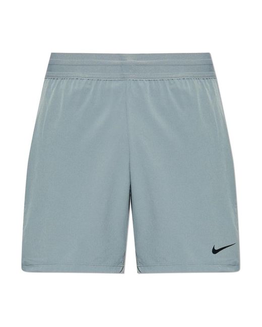 Nike Fitness ,Grijs ,Polyester Flex Rep 4.0 Shorts in het Blue voor heren