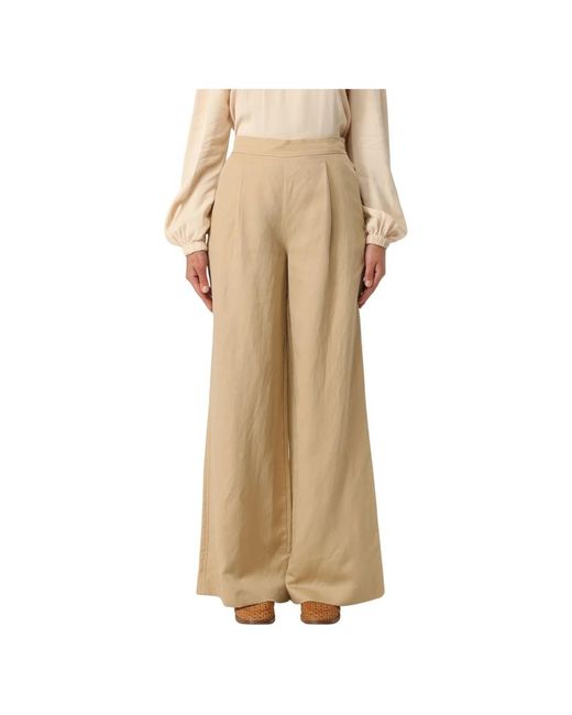 Twinset Natural Wide Trousers