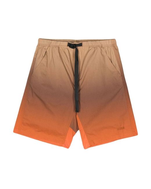 MSGM Orange Casual Shorts for men
