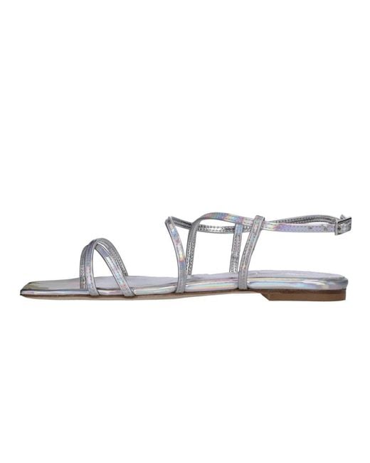 NCUB Metallic Flat Sandals