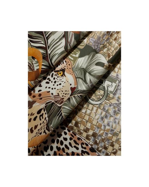 Ferragamo Metallic Silk Scarves