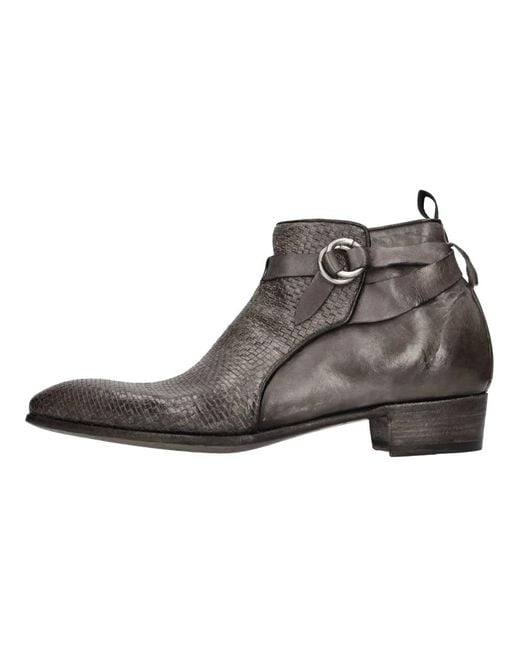 Lidfort Brown Cowboy & Biker Boots for men