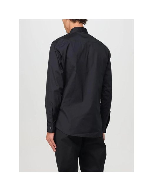 DSquared² Klassieke Witte Poplin Overhemd in het Black voor heren