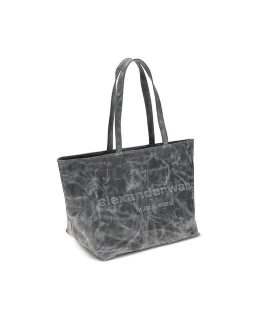 Alexander Wang Gray Stilvolle Leder-Tote-Tasche