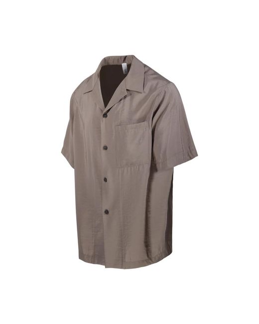 Hevò Brown Short Sleeve Shirts for men