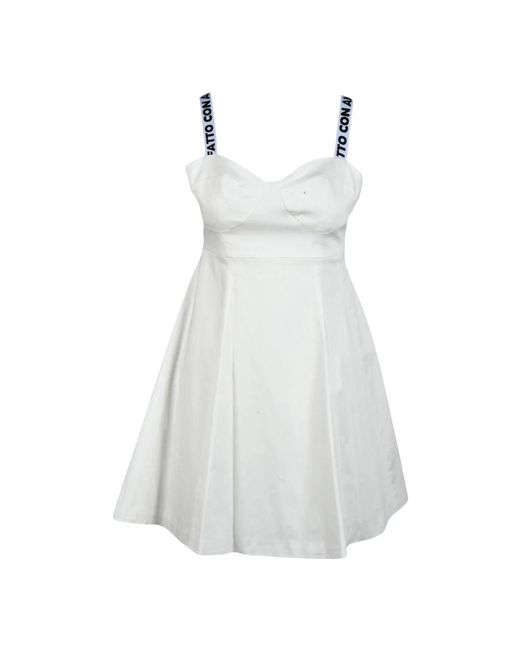 Giulia N Couture White Short Dresses