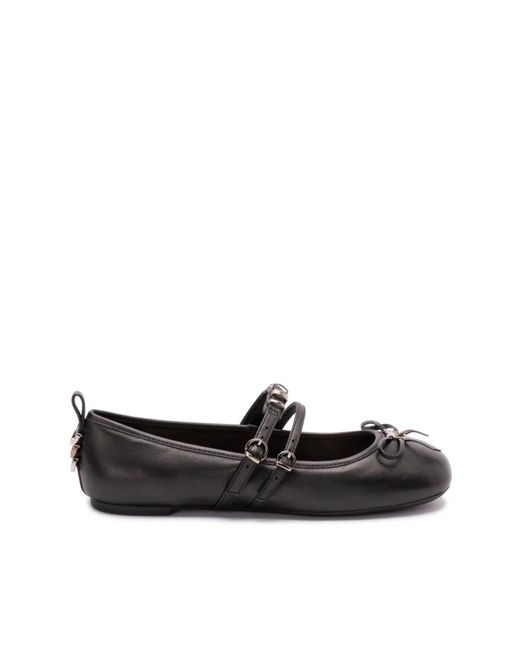 Pinko Black Schwarze flache schuhe eleganter stil