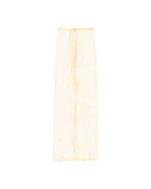 Dries Van Noten White Straight trousers