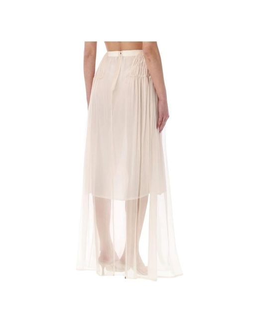 Dries Van Noten Natural Maxi Skirts