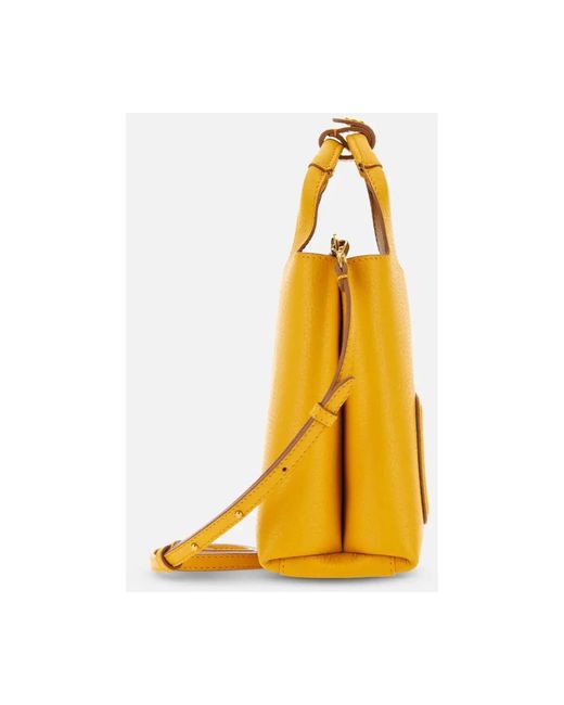 Hogan Yellow H-bag Mini Shopping Bag
