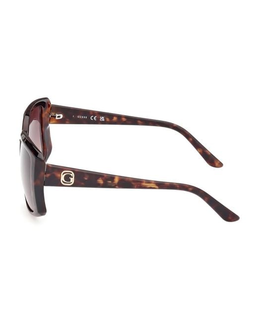Guess Brown Quadratische sonnenbrille mit uv-schutz