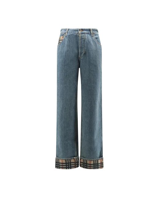 Burberry Blue Wide Jeans for men