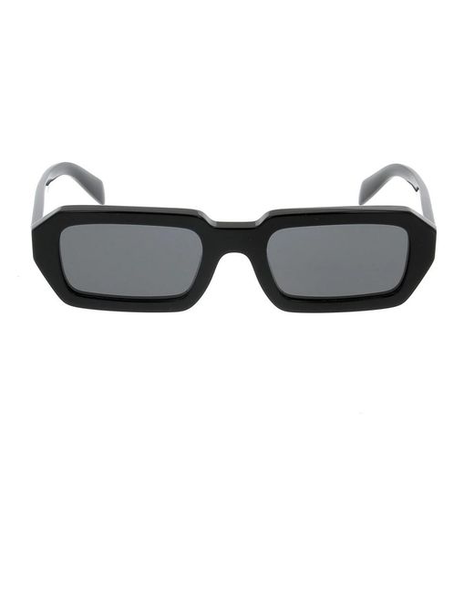 Prada Accessoires ,Zwart ,Stijlvolle Zonnebril Met Uniek Design in het Gray voor heren
