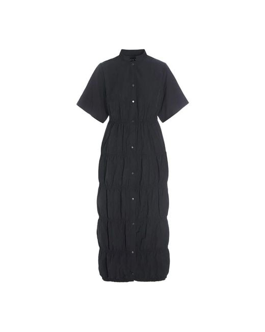 Bitte Kai Rand Black Gerüschtes Popeline Kleid Schwarz