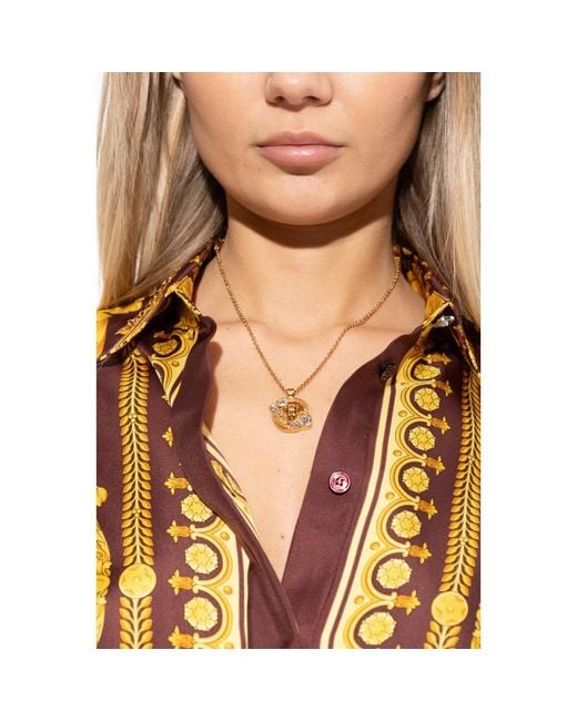 Necklaces di Versace in Metallic