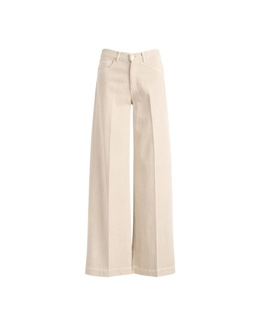 Nine:inthe:morning Natural Wide Trousers