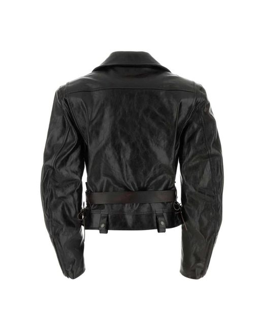 Saint Laurent Petit Blouson Avec Ceinture in het Black