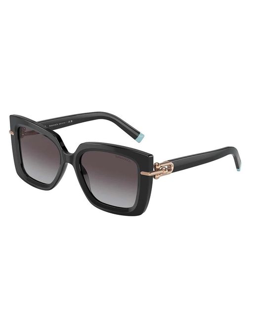 Tiffany & Co Black Schwarze/dunkelgraue sonnenbrille tf 4199,schwarz/grau getönte sonnenbrille,gelbe havana/braune sonnenbrille