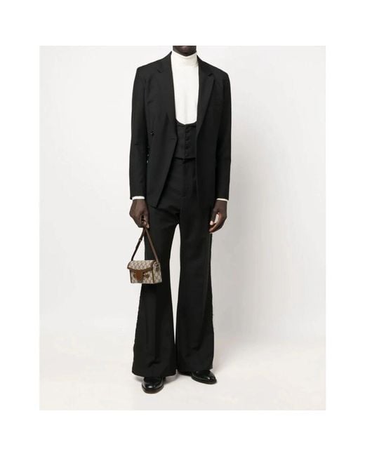 Gucci Black Wool Formal Vest Gilet for men