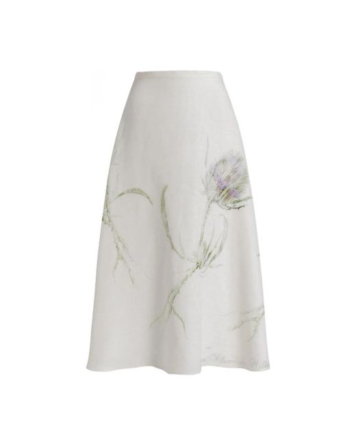 Alberta Ferretti Rokken ,Midi Rokken in het White