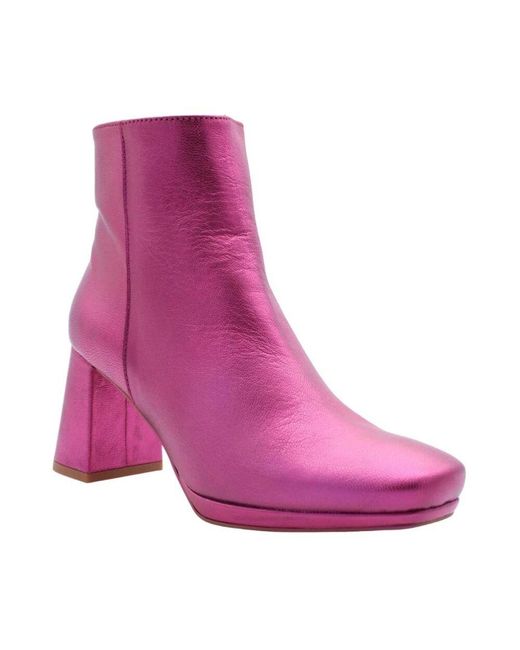 CTWLK Purple Heeled Boots