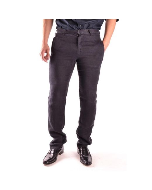Yohji Yamamoto Blue Slim-Fit Trousers for men